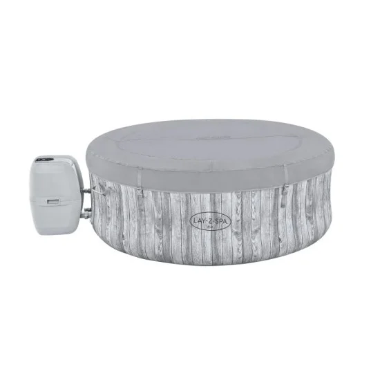 Bestway veggie air jet 4 inflatable jacuzzi with white wood design